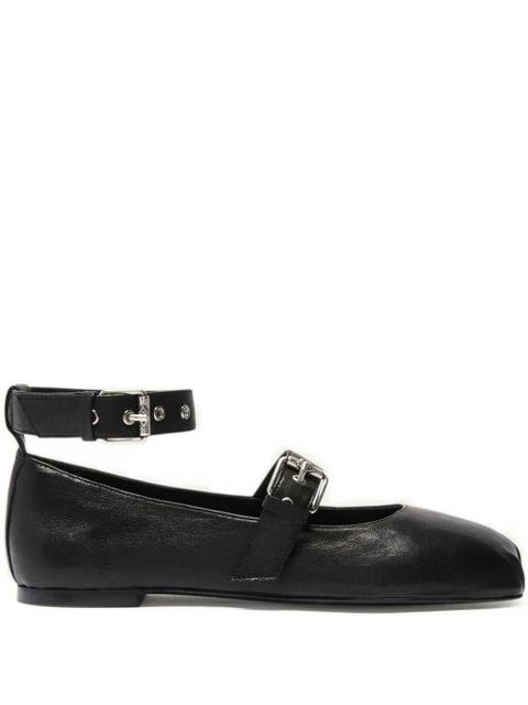 Ba&Sh Canya buckle-strap ballet flats - Black - zdjęcie produktu nr 1