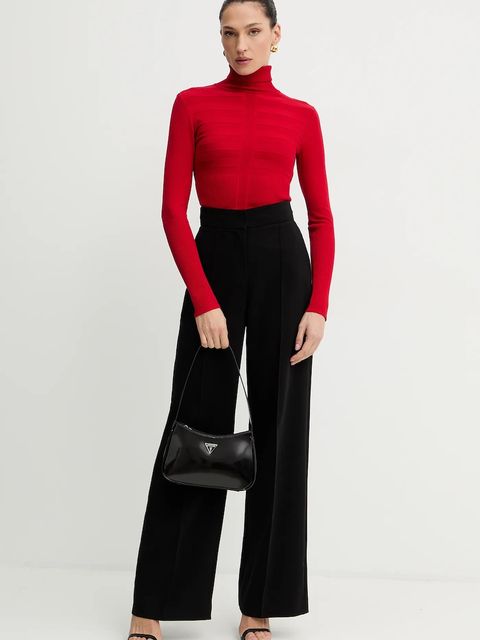 Morgan sweter MENTOS.M damski kolor czerwony z golfem MENTOS.M - zdjęcie produktu nr 2