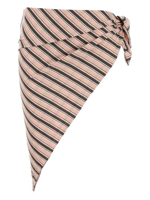 Prada asymmetric striped sarong - Neutrals - zdjęcie produktu nr 1