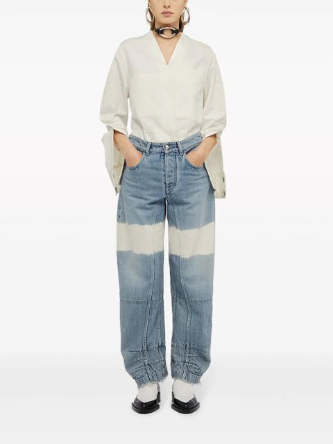 Jil Sander high-waist colour-block jeans - Blue - zdjęcie produktu nr 2