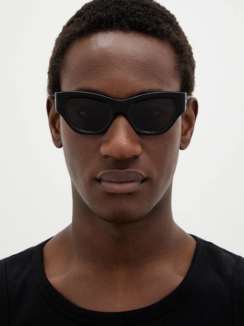 Palm Angels okulary przeciwsłoneczne kolor czarny PERI087_501007