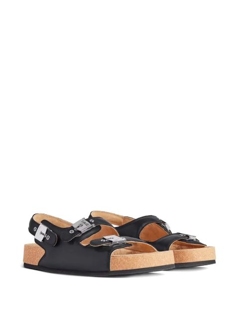 Balenciaga x Scholl leather sandals - Black - zdjęcie produktu nr 2