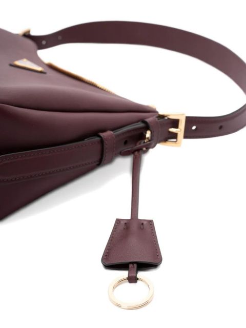 Prada enamel triangle logo tote bag - Red - zdjęcie produktu nr 2