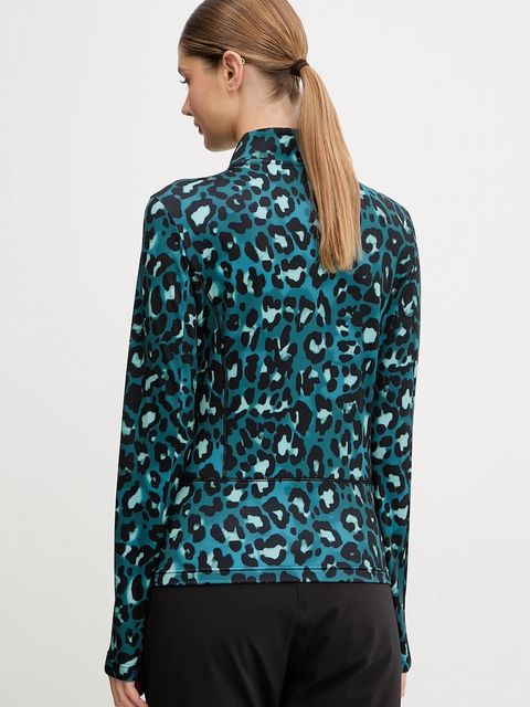 EA7 Emporio Armani bluza sportowa kolor turkusowy z nadrukiem AF14634.7W000396