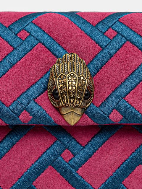 Kurt Geiger London torebka skórzana MINI KENSINGTON kolor różowy 5017657219