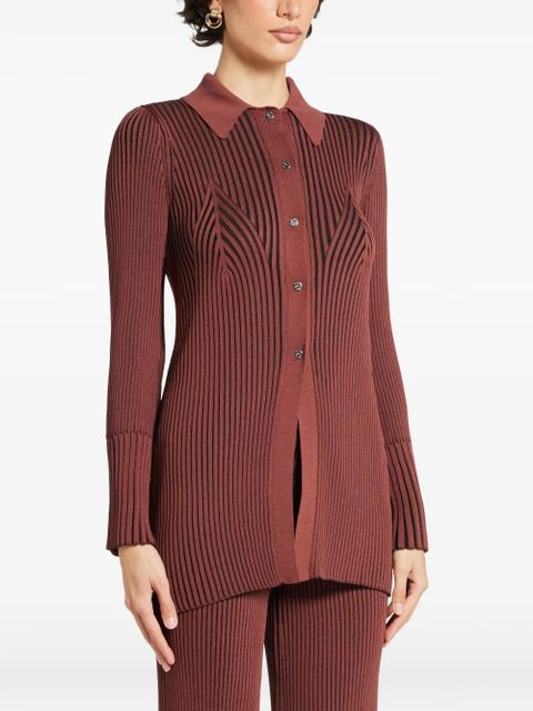 Simon Miller Palo ribbed buttoned shirt - Brown