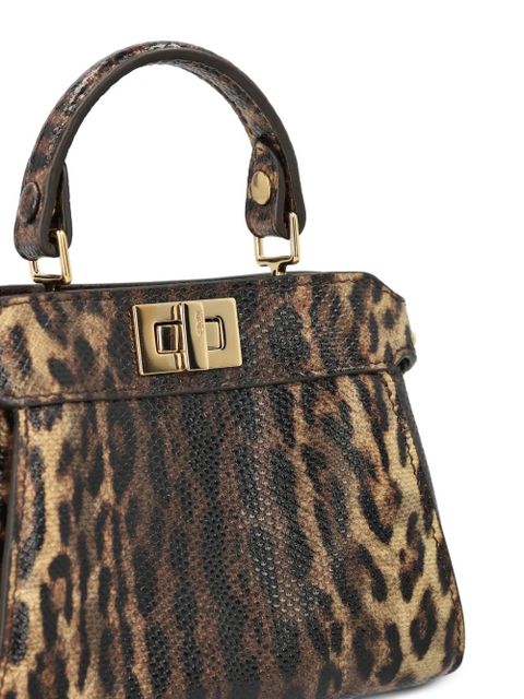 FENDI nano Peekaboo tote bag - Brown