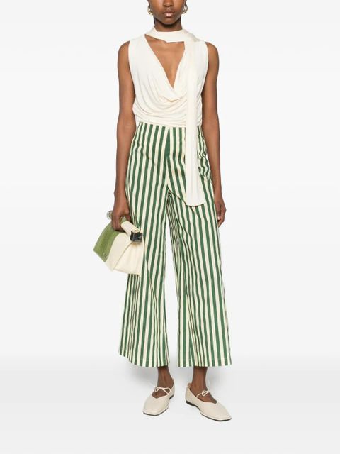 Simon Miller striped poplin trousers - Green - zdjęcie produktu nr 2