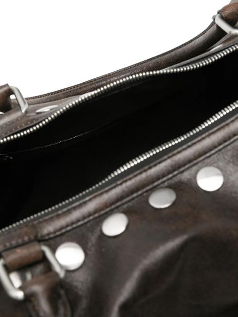 Marge Sherwood stud dumpling tote bag - Brown