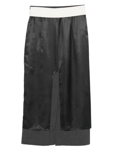 Róhe colourblock midi skirt - Black - zdjęcie produktu nr 2
