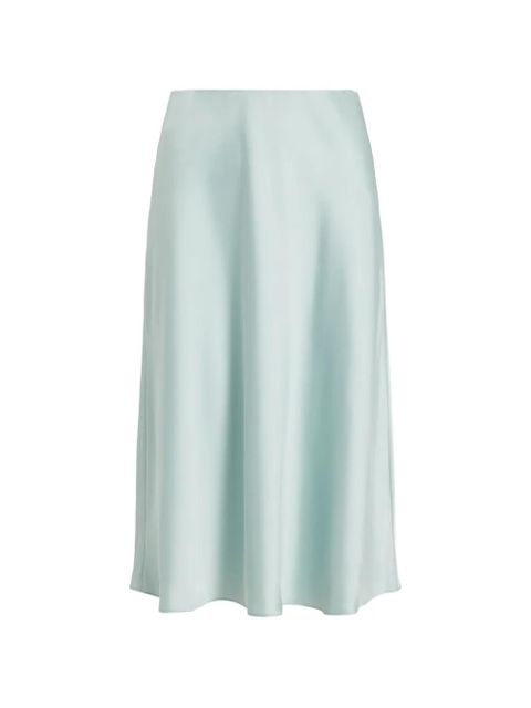 Lauren Ralph Lauren satin-finish slip skirt - Green - zdjęcie produktu nr 1