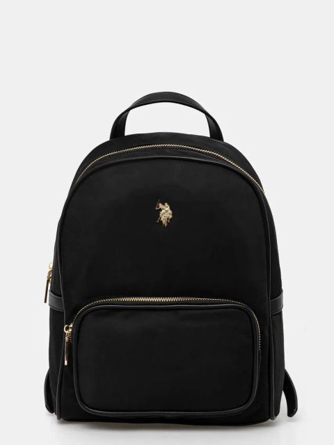 U.S. Polo Assn. plecak Houston damski kolor czarny mały gładki BEUHU6388WZC