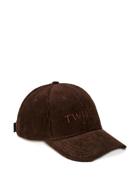 TWINSET corduroy baseball hat - Brown - zdjęcie produktu nr 1