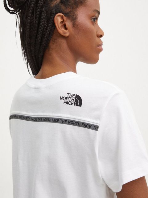 The North Face t-shirt bawełniany Zumu S/S Tee damski kolor biały NF0A87DJFN41 - zdjęcie produktu nr 2
