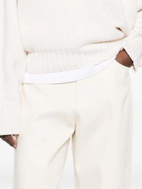 Róhe compact cotton jeans - White