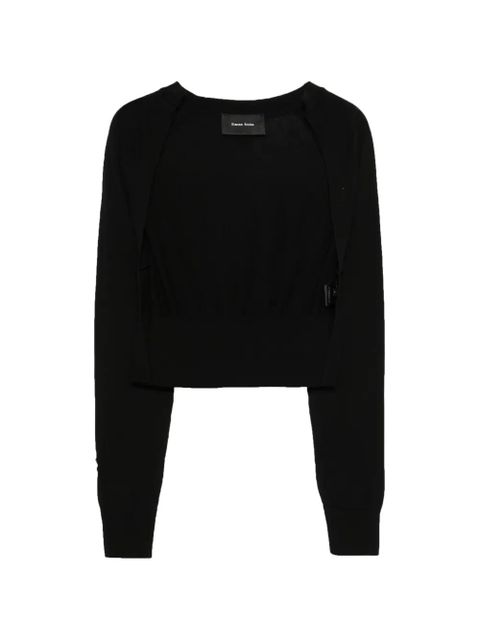 Simone Rocha pearl embellished cardigan - Black - zdjęcie produktu nr 1