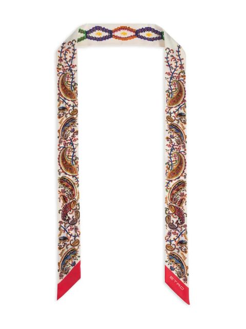 ETRO paisley logo scarf - Neutrals - zdjęcie produktu nr 1