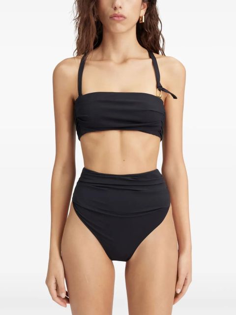 Jacquemus bandeau bikini top - Black