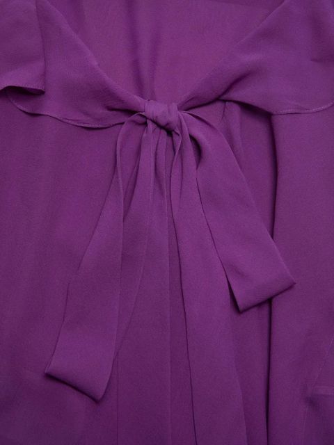 Acne Studios ruffled bow dress - Purple