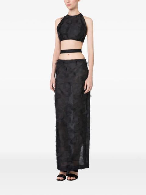Max Mara Mxsfumetto cut-out crop top - Black - zdjęcie produktu nr 2