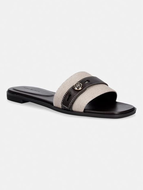 Tory Burch klapki na płaskim obcasie damskie Romy Slide - zdjęcie produktu nr 1
