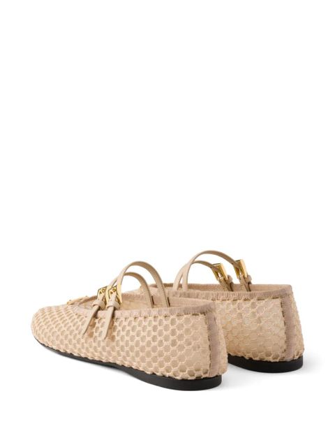 Prada Mesh ballet flats - Neutrals