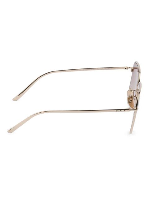 Prada Eyewear metal square-frame sunglasses - Gold