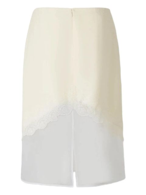 Jil Sander asymmetric lace midi skirt - Neutrals - zdjęcie produktu nr 2