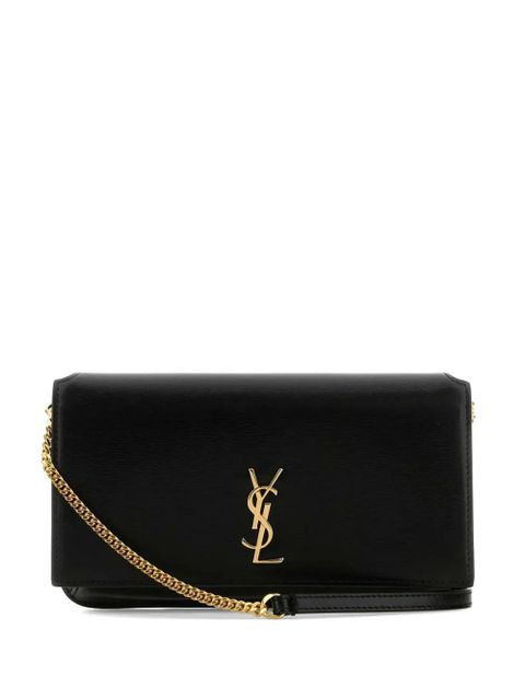 Saint Laurent Cassandre leather crossbody bag - Black - zdjęcie produktu nr 1