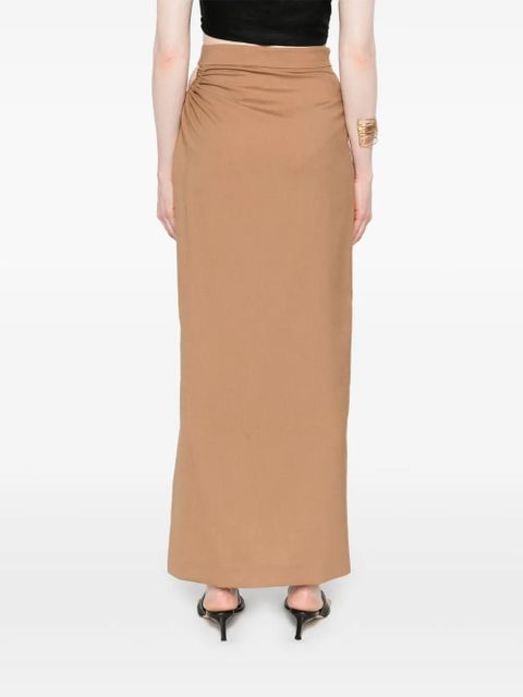 Max Mara virgin-wool skirt - Brown