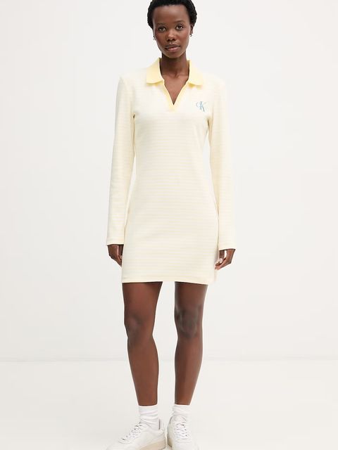 Calvin Klein Jeans sukienka bawełniana z elastanem - zdjęcie produktu nr 1