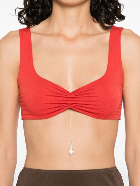MANURÍ gathered cropped top