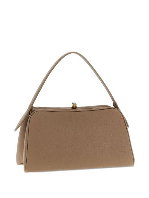KHAITE hammered embossed cate handbag - Neutrals