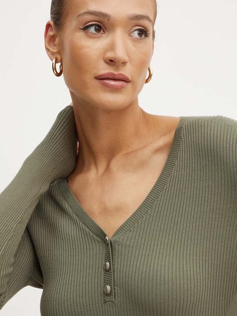 Guess sweter BLAIRE damski kolor zielony W4YR16 Z2V62