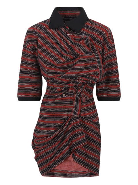 Vivienne Westwood striped polo mini dress - Red - zdjęcie produktu nr 1
