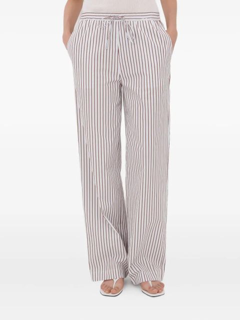 LouLou de Saison Striped Elasticated CISCO Trousers - White