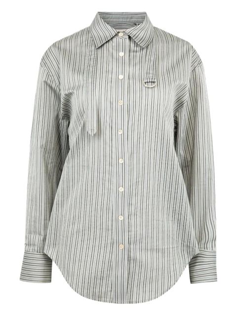 ISABEL MARANT Aurora striped belted shirt - White - zdjęcie produktu nr 1