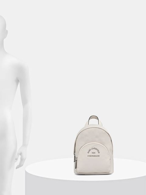 Karl Lagerfeld plecak damski kolor beżowy mały gładki A2W30081