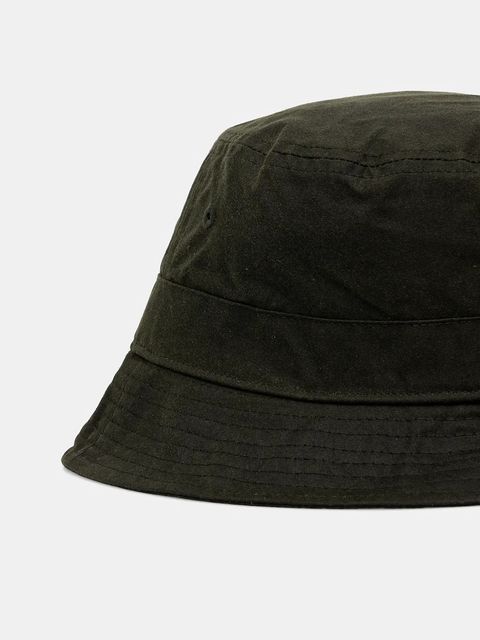 Barbour kapelusz bawełniany kolor zielony LHA0519