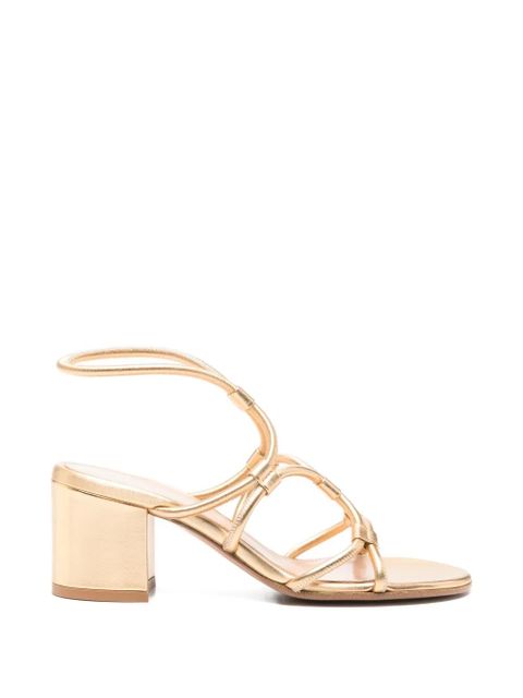 Gianvito Rossi ankle-strap heeled sandals - Gold - zdjęcie produktu nr 1