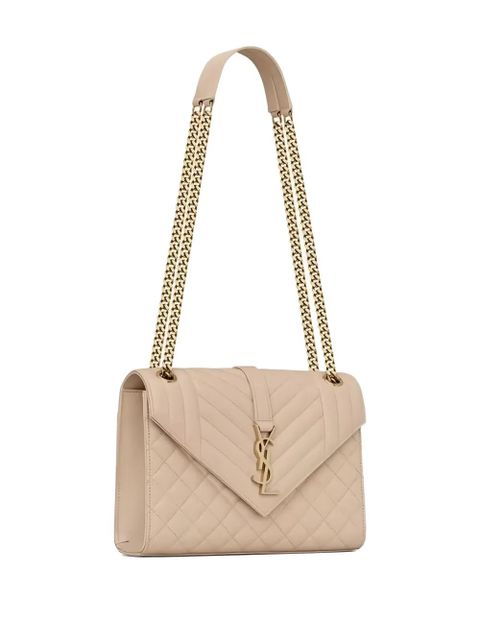 Saint Laurent Envelope medium shoulder bag - Neutrals