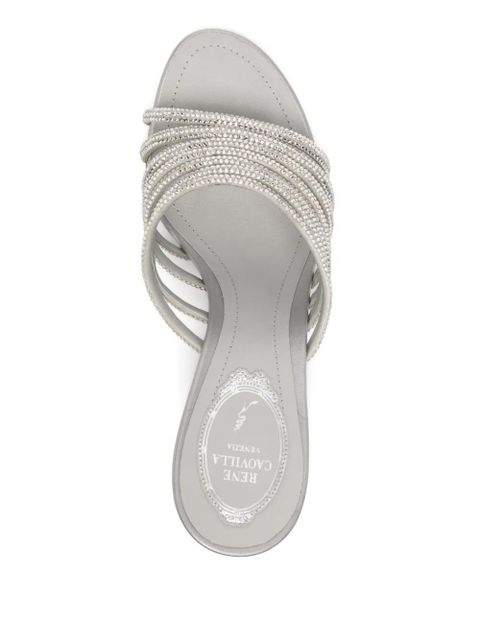 René Caovilla 90mm full-trim wedge sandals - Grey - zdjęcie produktu nr 2