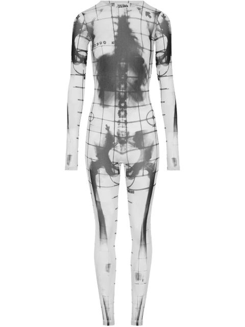 Jean Paul Gaultier Squeletor-print jumpsuit - White - zdjęcie produktu nr 1