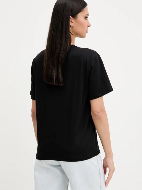 Karl Lagerfeld Jeans t-shirt damskie kolor czarny A3W17039