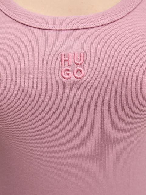HUGO top damski kolor różowy 50514489