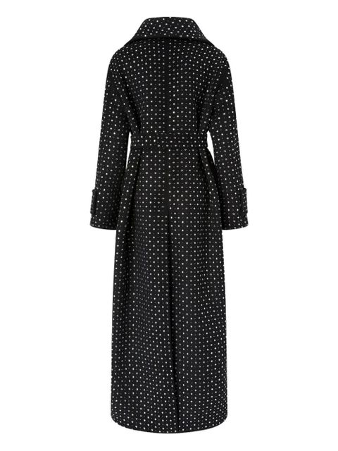 PINKO crystal-embellished coat - Black