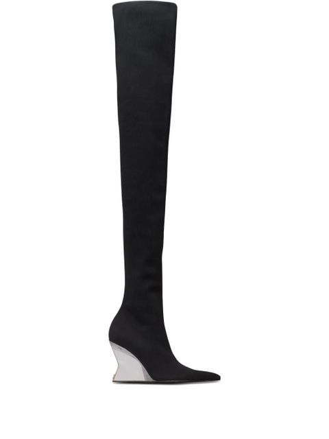 Balmain 95mm thigh-high boots - Black - zdjęcie produktu nr 1