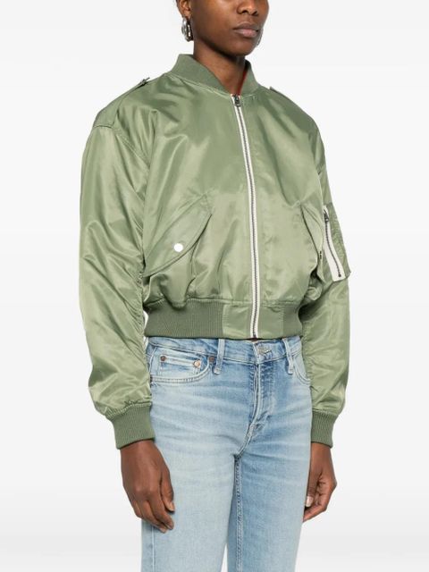 RE/DONE zip-fastening bomber jacket - Green