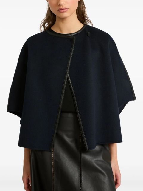 Yves Salomon double-sided cape - Blue