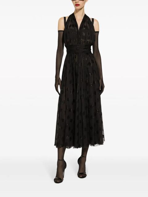 Dolce & Gabbana DNA DG-print midi dress - Black